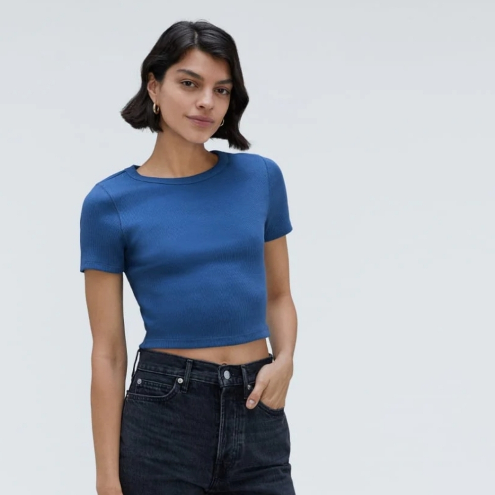 Everlane Vibrant Cropped Womens Tee